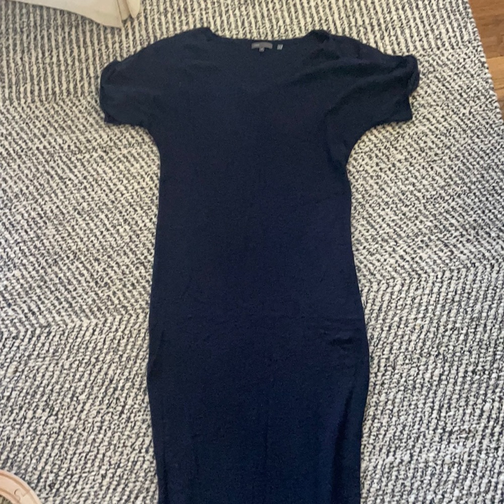 Vince navy cotton maxi